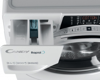 Стиральная машина Candy RapidO ROW4 2646DWMC-07 класс: B загр.фронтальная макс.:6кг (с сушкой) белый от магазина РЭССИ