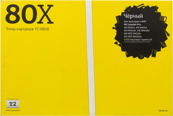 Картридж лазерный T2 CF280X TC-H80X CF280X черный (6900стр.) для HP LJ Pro 400 M401/425 от магазина РЭССИ