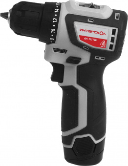 Дрель-шуруповерт Интерскол ДА-10/12В аккум. патрон:быстрозажимной (687.1.2.70) от магазина РЭССИ