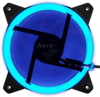 Вентилятор Aerocool Rev Blue 120x120mm 3-pin 15dB 153gr LED Ret от магазина РЭССИ