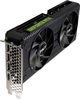 Видеокарта Palit PCI-E 4.0 PA-RTX3060 DUAL OC 12G NVIDIA GeForce RTX 3060 12Gb 192bit GDDR6 1320/15000 HDMIx1 DPx3 HDCP Ret от магазина РЭССИ