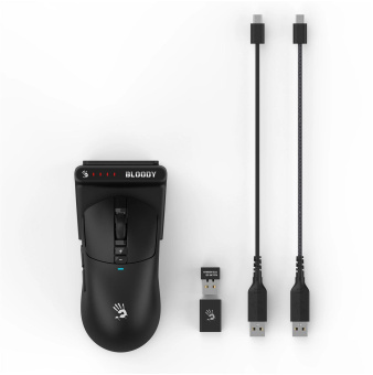 Мышь A4Tech Bloody R72 Pro Duo черный оптическая 26000dpi беспров. USB/USB-C 7but от магазина РЭССИ