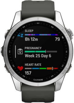 Смарт-часы Garmin Fenix 7S 1.2" корп.серый рем.черный (010-02539-01) от магазина РЭССИ