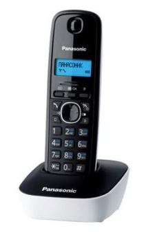 Р/Телефон Dect Panasonic KX-TG1611RUW белый/черный АОН от магазина РЭССИ
