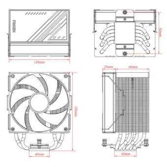 Устройство охлаждения(кулер) ID-Cooling Frozn A610 Soc-AM5/AM4/1151/1200/2066/1700 4-pin Al+Cu 250W 925gr Ret от магазина РЭССИ