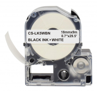 Картридж ленточный Cactus CS-LK5WBN черный для Epson LW300/LW400/LW700/LW600P/LW1000P от магазина РЭССИ