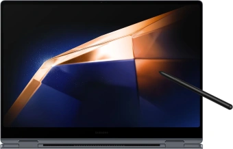 Ноутбук Samsung Galaxy Book 4 Pro 360 NP960 Core Ultra 7 155H 16Gb SSD1Tb Intel Arc 16" AMOLED Touch 3K (2880x1800) Windows 11 Home English grey WiFi BT Cam (NP960QGK-KG2IN) от магазина РЭССИ