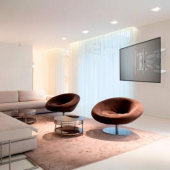 Кронштейн для телевизора Onkron M6L белый 40"-75" макс.45кг настенный поворот и наклон от магазина РЭССИ