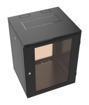Шкаф коммутационный NT WALLBOX 15-66 B (084705) настенный 15U 600x650мм пер.дв.стекл направл.под закл.гайки 200кг черный 600мм 30кг 744мм IP20 сталь от магазина РЭССИ