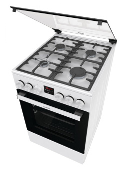 Плита Газовая Gorenje GGI5C20WF-B белый (стеклянная крышка) реш.чугун от магазина РЭССИ