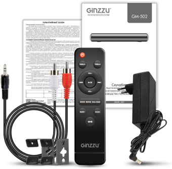 Саундбар Ginzzu GM-502 2.1 30Вт+30Вт черный от магазина РЭССИ