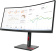 Монитор Lenovo 34" ThinkVision T34w-30 черный IPS LED 4ms 21:9 HDMI M/M матовая HAS Piv 3000:1 350cd 178гр/178гр 3440x1440 60Hz DP QHD USB 9.5кг от магазина РЭССИ