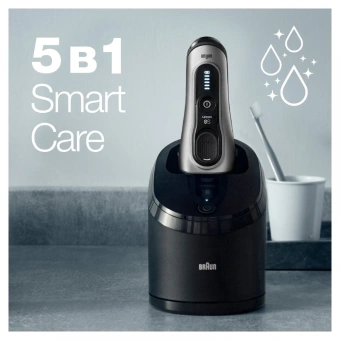 Бритва сетчатая Braun Series 8 8467 CC реж.эл.:4 питан.:аккум. черный от магазина РЭССИ