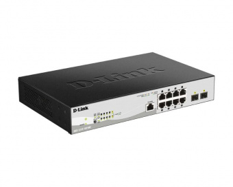 Коммутатор D-Link DGS-1210-10P/ME/B1A 8G 2SFP 8PoE управляемый от магазина РЭССИ