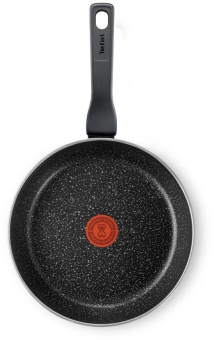 Сковорода Tefal Rock 04235128 круглая 28см покрытие: Mineralia+ non-stick ручка несъемная (без крышки) черный от магазина РЭССИ