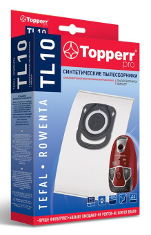 Пылесборники Topperr TL10 1428 сверхпрочные нетканые (4пылесбор.) (1фильт.) от магазина РЭССИ