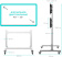 Подставка для телевизора Onkron FSPRO2L-22 черный 40"-55" макс.200кг напольный мобильный от магазина РЭССИ