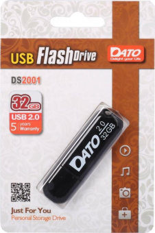 Флеш Диск Dato 32Gb DS2001 DS2001-32G USB2.0 черный от магазина РЭССИ