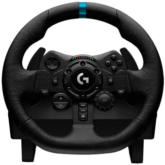 Руль Logitech G923 10кноп. (с педалями) черный от магазина РЭССИ