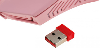 Мышь Defender Pandora GM-502 розовый оптическая 3200dpi silent беспров. USB 6but (52501) от магазина РЭССИ