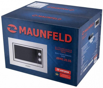 Микроволновая печь Maunfeld JBMO.20.5S 20л. 700Вт нержавеющая сталь/черный (встраиваемая) от магазина РЭССИ