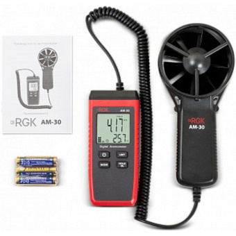 Термоанемометр RGK AM-30 с поверкой 779296 от магазина РЭССИ
