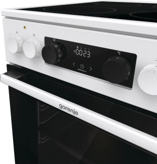 Плита Электрическая Gorenje GEC5C61WG белый стеклокерамика (без крышки) от магазина РЭССИ