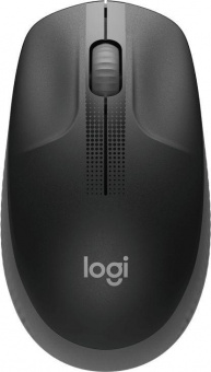 Мышь Logitech M190 черный/темно-серый оптическая (1000dpi) беспроводная USB для ноутбука (2but) от магазина РЭССИ