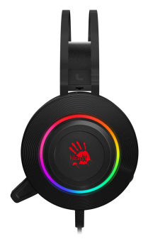 Наушники с микрофоном A4Tech Bloody G521 черный 2.3м мониторные USB оголовье (G521 (BLACK)) от магазина РЭССИ