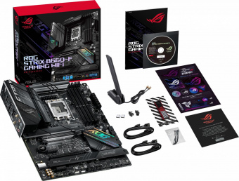 Материнская плата Asus ROG STRIX B660-F GAMING WIFI Soc-1700 Intel B660 4xDDR5 ATX AC`97 8ch(7.1) 2.5Gg RAID+HDMI+DP от магазина РЭССИ