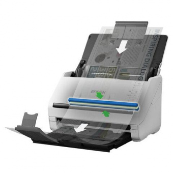 Сканер протяжный Epson WorkForce DS-530II (B11B261401/502) A4 белый/черный от магазина РЭССИ