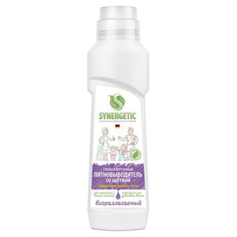 Пятновыводитель SYNERGETIC 0.25 л со щёткой 121101 от магазина РЭССИ