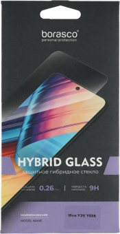 Защитное стекло для экрана BoraSCO Hybrid Glass прозрачный для Vivo Y31/Y53S 2.5D антиблик. 1шт. (40003) от магазина РЭССИ