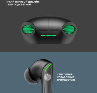 Гарнитура внутриканальные Deppa Air Termit черный беспроводные bluetooth в ушной раковине (44198) от магазина РЭССИ