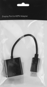 Кабель-переходник аудио-видео Premier H105 DisplayPort (m)/HDMI (f) 0.15м. черный (A3378) от магазина РЭССИ