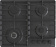 Картинка Газовая варочная поверхность Gorenje GW642SYB черный от магазина РЭССИ Газовая варочная поверхность Gorenje GW642SYB черный от магазина РЭССИ