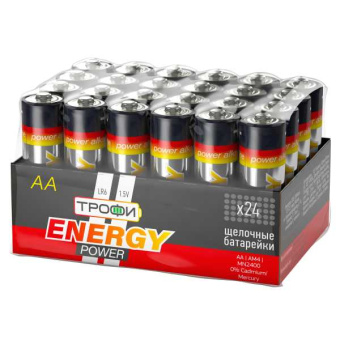 Батарейка Трофи LR6-24 bulk ENERGY POWER Alkaline (24/720/21600) от магазина РЭССИ