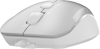 Мышь A4Tech Fstyler FM26S серебристый/белый оптическая (1600dpi) silent USB для ноутбука (4but) от магазина РЭССИ