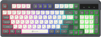 Клавиатура Оклик 731G серый/белый USB for gamer LED от магазина РЭССИ
