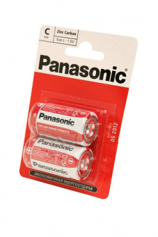 Элемент питания Panasonic Zinc Carbon R14RZ/2BP R14 BL2 от магазина РЭССИ