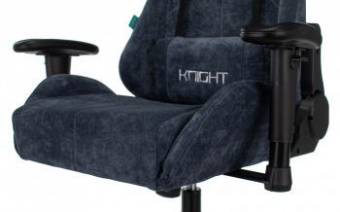 Кресло игровое Zombie VIKING KNIGHT Fabric синий Light-27 с подголов. крестов. металл от магазина РЭССИ