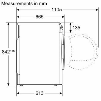 Сушильная машина Bosch WTN86201ME кл.энер.:A макс.загр.:8кг белый от магазина РЭССИ