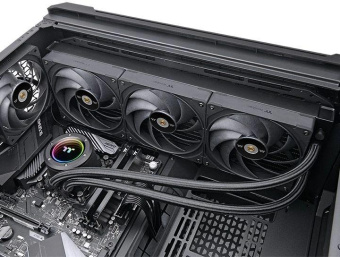 Система водяного охлаждения Thermaltake Toughliquid 420 Ex Pro ARGB Soc-AM5/AM4/1151/1200/1700 черный 4-pin 31.6dB Al+Cu Ret (CL-W401-PL14BL-A) от магазина РЭССИ