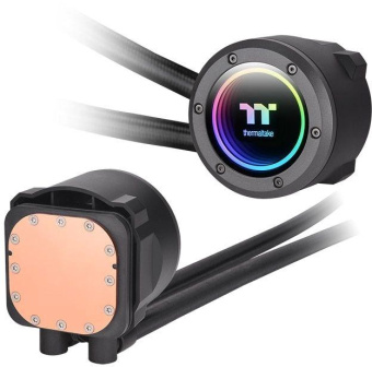 Система водяного охлаждения Thermaltake TH280 V2 ARGB Soc-AM5/AM4/1151/1200/1700 черный 4-pin 34.7dB Al+Cu Ret (CL-W375-PL14SW-A) от магазина РЭССИ