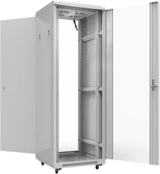 Шкаф серверный Rexant Pro (04-2306) напольный 42U 600x800мм пер.дв.стекл металл 800кг серый от магазина РЭССИ