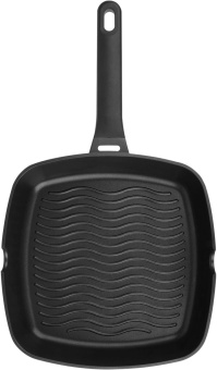 Сковорода-гриль Rondell Zeita Neu RDA-1204 квадратная 28см покрытие: TriTitan ручка несъемная (без крышки) черный от магазина РЭССИ