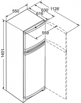 Холодильник Liebherr CTel 2531 нержавеющая сталь (двухкамерный) от магазина РЭССИ