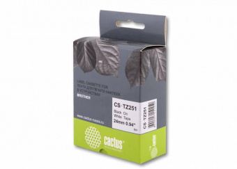Картридж ленточный Cactus CS-TZ251 TZe-251 черный для Brother 1010/1280/1280VP/2700VP от магазина РЭССИ