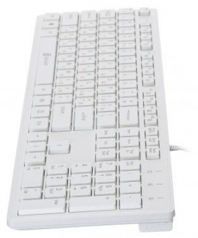 Клавиатура Оклик 500M белый USB slim Multimedia от магазина РЭССИ