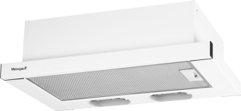 Вытяжка встраиваемая Weissgauff TEL 600 EW белый управление: кнопочное (1 мотор) от магазина РЭССИ